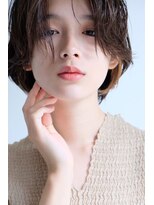 ラレイ(Lalei) 【表参道/青山】ベージュカラー×エッジショート【ささき】