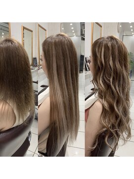 ディバイス カラーアンドエクステ(Device) 【Device】シールエクステ+カラー+カット