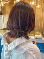 シー バイ ロンド 新宿(Sea by Lond)&nbsp;【藤原三知代】ピンクカラーのレイヤーボブ