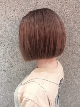 エコモ ヘアー(E Komo hair) ハイライト8枚/オレンジベージュ/切りっぱなしボブ