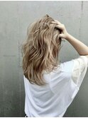 【池袋】ナチュラルロング　ミルクティーベージュ