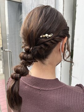 エレノア 池袋店(Eleanor) ポニーテールアレンジ♪