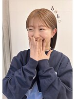 ガーランド (Garland)&nbsp;切りっぱなしボブ/ハニーベージュ/前髪/原宿神宮前