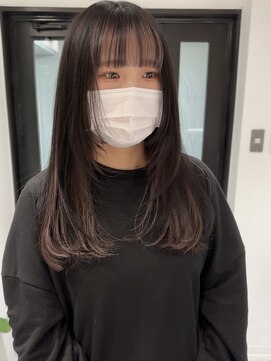 ヨーク(YOKE) 【YOKE】インナーカラー暗髪暗めグレージュオリーブグレージュ