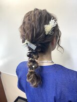 編み下ろしヘアセット