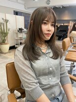 ローレン(LOREN)&nbsp;透明感髪質改善ベージュダブルカラーミルクティーグレージュ