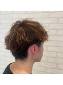 王道メンズショート☆無造作ツイストパーマセンターパート
