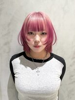 ローエ バイ デコ(Rohe by DECO)&nbsp;【廣川】レイヤーボブ/ルーツカラーピンク