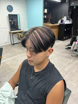 ロフティー 清澄白河(LOFTY) センターパート／ハイライト／ピンクグラデーション／清澄白河