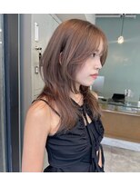 フラム 渋谷(flamme)&nbsp;ベージュ×レイヤーカット