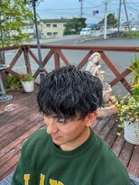 ティーワン 神埼店(T-one)&nbsp;▼ツーブロック刈り上げマッシュシャドウパーマ