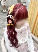 あみかちゅサイドポニー/梅田ヘアセット