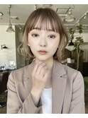 #小顔#外ハネボブ#ミディアム#美髪#イメチェン