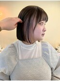 インナーカラーショートボブ