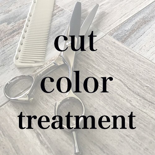 【山口さん・水内さん限定】カット+カラー＋トリートメント\13,000→\9900