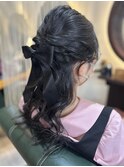 ハーフアップ/ヘアメ/10代/20代