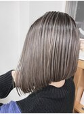 バレイヤージュ/ハイライト/ダブルカラー/ケアブリーチ/ボブ