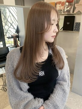 ペレ アネックス 大阪梅田茶屋町店(PELE ANNEX) ホワイトグレージュ/デジタルパーマ/チェリーブラウン/梅田