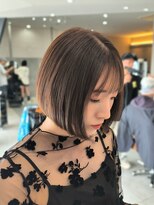 ドープリット(Dope LIT)&nbsp;サンドベージュ/透明感カラー/ミニボブ/似合わせヘア