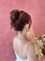 ヘアセット専門サロン by OKINAWA WATABE WEDDING 北谷店&nbsp;ゆるふわアップスタイル