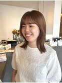 透明感暖色ベージュカラー予防美容あり