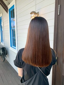 アズグロウヘアー(AS GROW HAIR) 暗めカラー髪質改善シルクロング