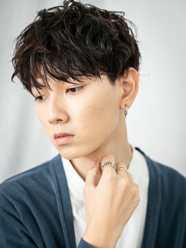 モッズヘアメン 札幌月寒店(mod's hair men) 20代30代ダークアッシュ刈り上げツイストスパイラルパーマi札幌