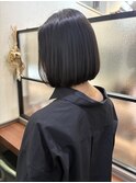 Aラインボブ_縮毛矯正