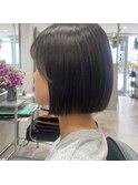 ミニボブ/まとまるボブ/黒髪ヘア