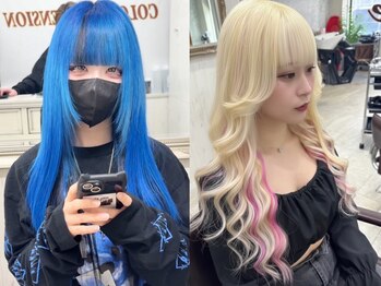 ディーシー 池袋(D.C)の写真/カラー&エクステ同時施術OK【カラー¥4990】【Wカラー¥9990】【カラー+エクステ40本¥10980】