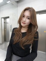 ブラン(Blanc Aoyama) ロング/レイヤーカット/顔まわりカット/ブラウン/ベージュ