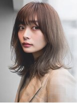 ダル 渋谷/表参道(DAL.)&nbsp;顔周りカットハッシュカットダークブラウンワンホンレイヤー韓国