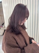 ユイマァル 岡山店(YUIMARL) フェアリーレイヤー20代30代40代ラベンダーカラーくびれヘア