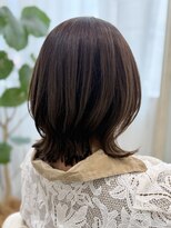 ウミネコ美容室 センター北hanare店(Umineko美容室)&nbsp;オリーブグレージュで透明感ミディアム