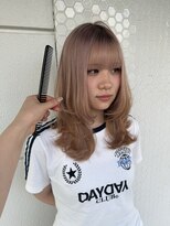 ヌル ヘア デザイン(nullus hair desigh)&nbsp;【nullus ai】ハイトーンカラー × ミディアムレイヤー