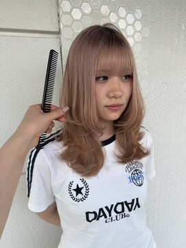 ヌル ヘア デザイン(nullus hair desigh) 【nullus ai】ハイトーンカラー × ミディアムレイヤー