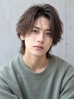 フレイムス ヘア アンド リラックス 高崎駅西口店(Frames hair&relax)&nbsp;ミディアムウルフセンターパートパーマ