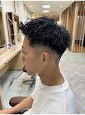 スキンフェードツイストスパイラルパーマ
