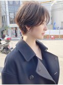 前髪あり前髪なし面長丸顔小林/20代/30代/40代/ショート/ボブ