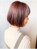 耳かけ ピンク ミニボブ N