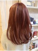 福山市美容室Caary チェリーピンク フレッシュカラー