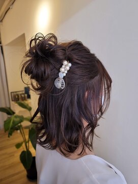 アバント(avant) ボブのハーフお団子ヘア