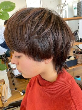 チルハウス(Chill-hus) ナチュラルグラデーションマロンベージュ大人ニュアンスパーマ