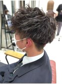 波巻きパーマ