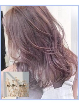 ネオリーブアーチ 武蔵小山店(Neolive arch) 透明感ピンクグレージュロブ【イナガキ】