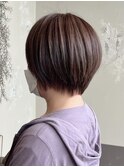 大人可愛い20代30代40代すっきり!!ショートボブ丸みショート◎