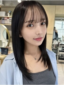 ティア(Tia.) 縮毛矯正/髪質改善トリートメント/ミディアムヘア/グレージュ