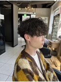 波巻きスパイラルパーマ　波巻きパーマ　スパイラルパーマ