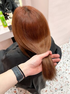 ボタン シブヤ(VOTAN SHIBUYA) 韓国ヘア/艶感カラー/透明感/オレンジブラウン/ブリーチあり