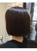 大人マッシュショート丸みショート黒髪ショートベリーショート